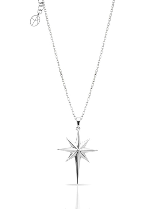 Große Polarstern-Halskette aus Silber aus 925er Sterlingsilber – Oya Silver – Ansicht 2