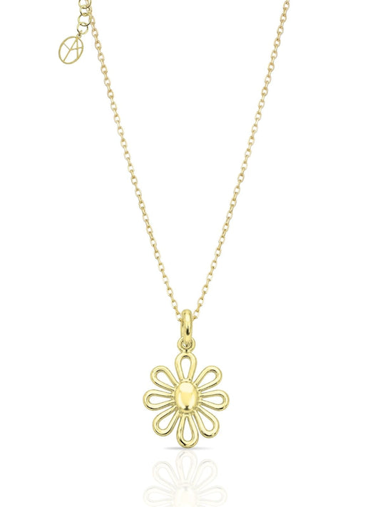 Glücksblumen-Halskette aus 925 Silber – Oya Silver