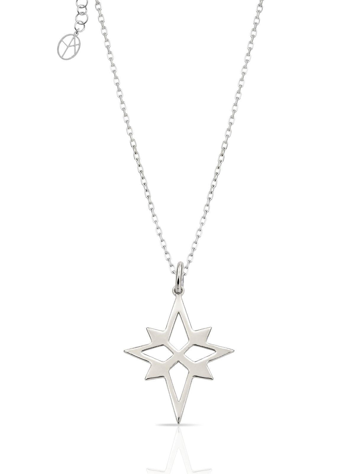 Nordstern-Halskette aus 925 Silber – Oya Silver – Ansicht 2