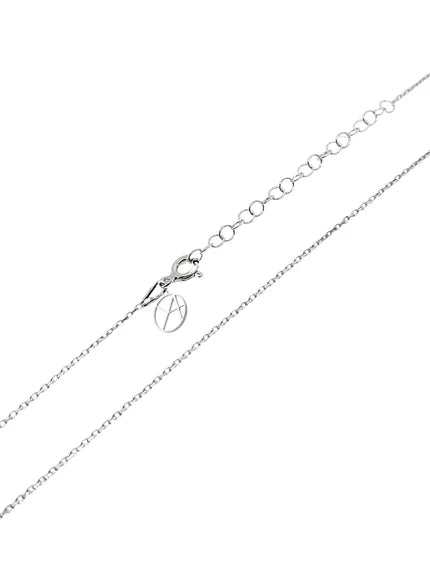 Minimalistische Erdbeer-Halskette aus Silber aus 925er Sterlingsilber – Oya Silver – Ansicht 7
