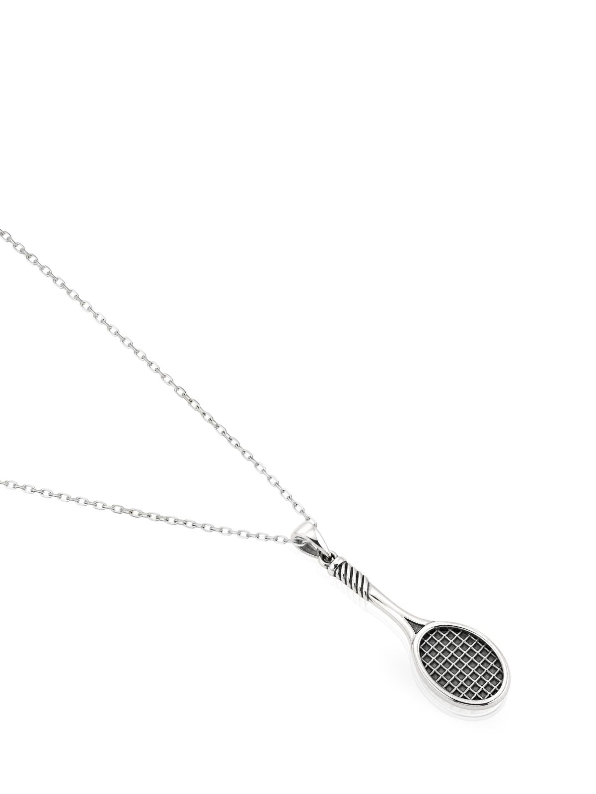 Tennisschläger-Halskette aus 925 Silber – Oya Silver – Ansicht 3