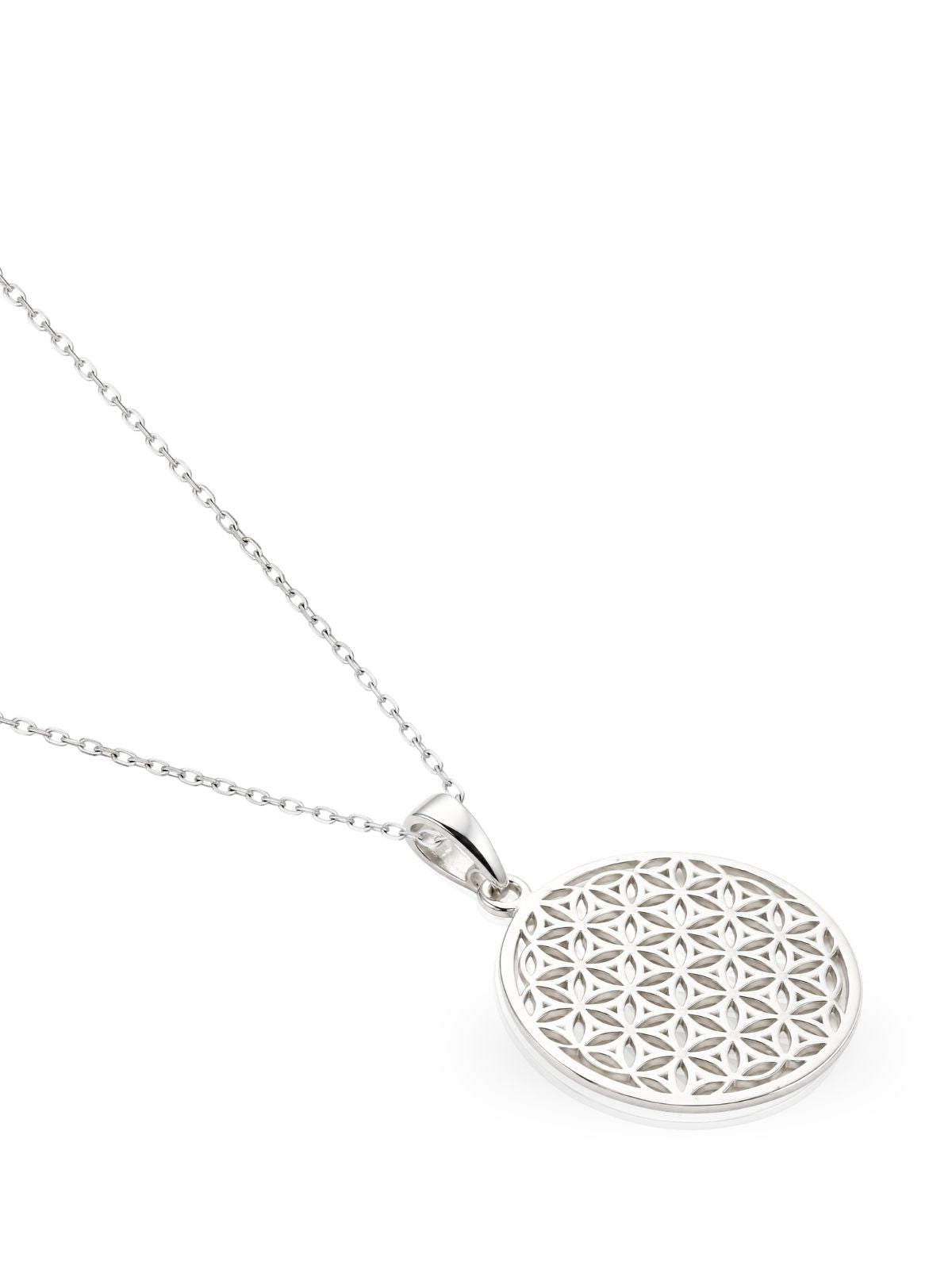 Blume-des-Lebens-Halskette aus 925 Silber – Oya Silver – Ansicht 5