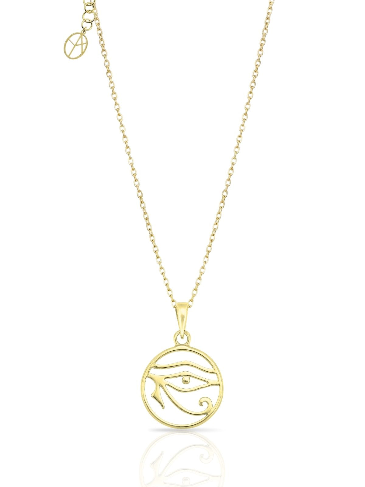 Auge-des-Ra-Halskette aus Silber aus 925er Sterlingsilber – Oya Silver