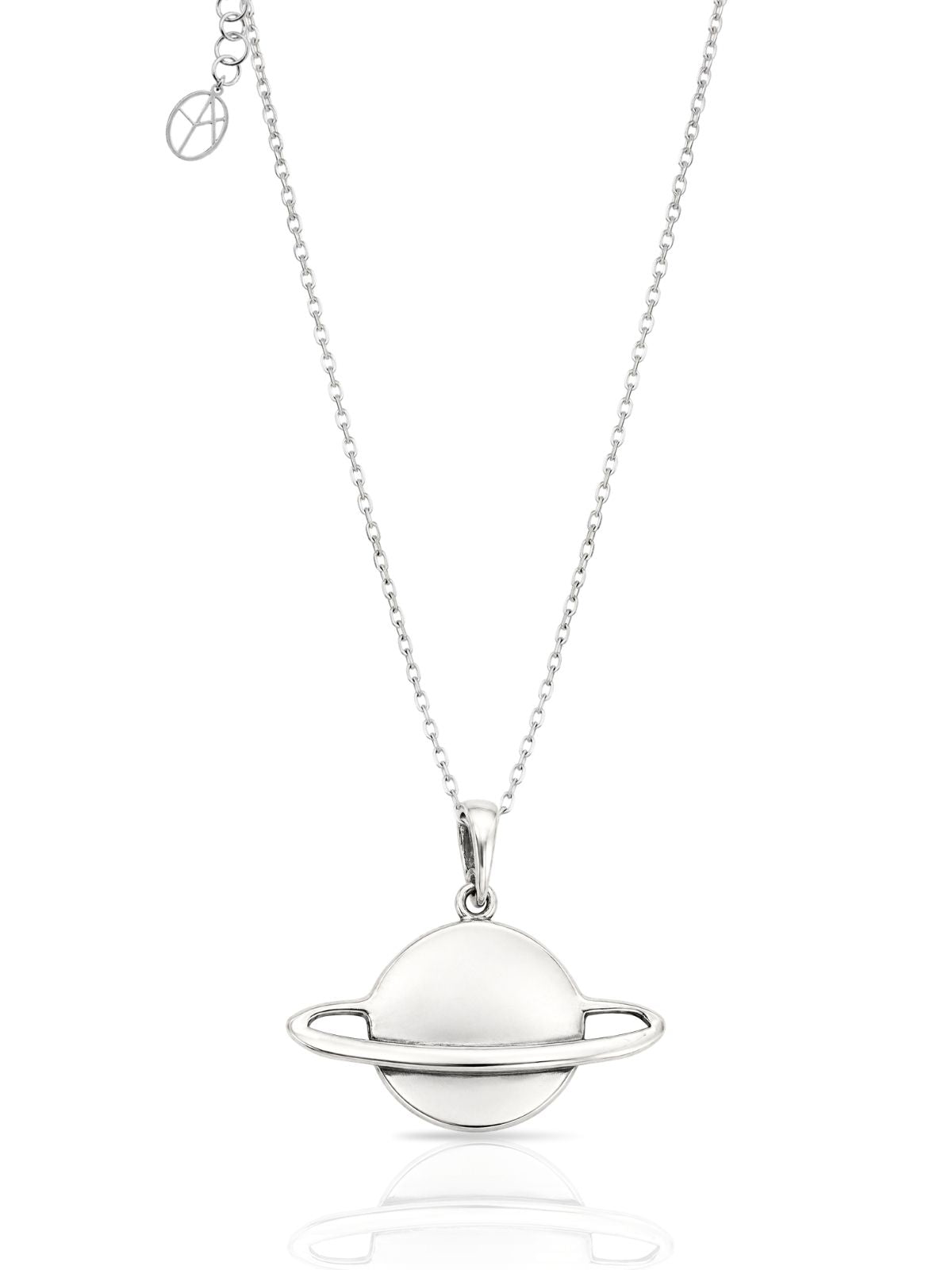 Saturn-Halskette aus 925 Silber – Oya Silver – Ansicht 4